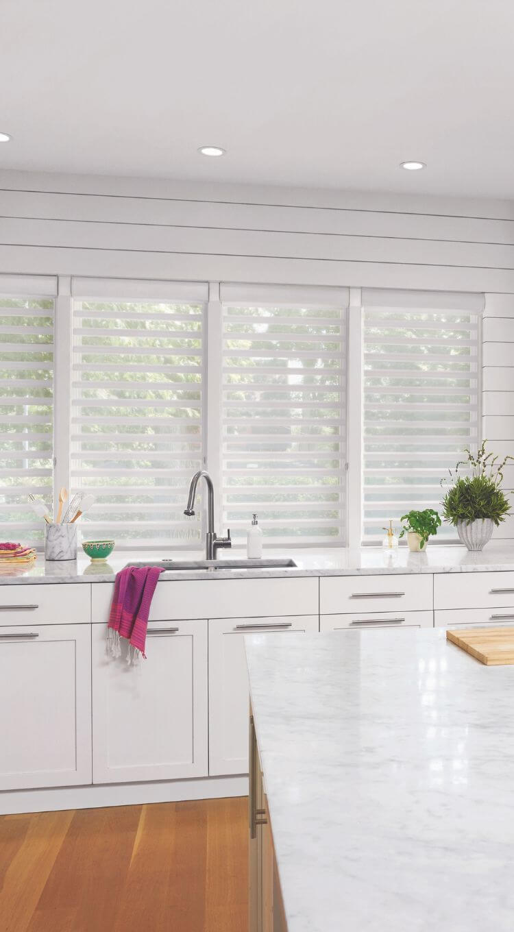 Windows Shades In A Kitchen 
