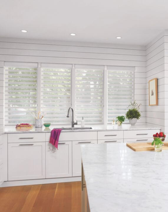 Windows Shades In A Kitchen 